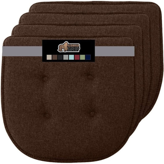 Gorilla Grip Memory Foam Seat Cushions- Set of 4